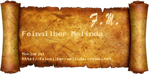 Feinsilber Melinda névjegykártya